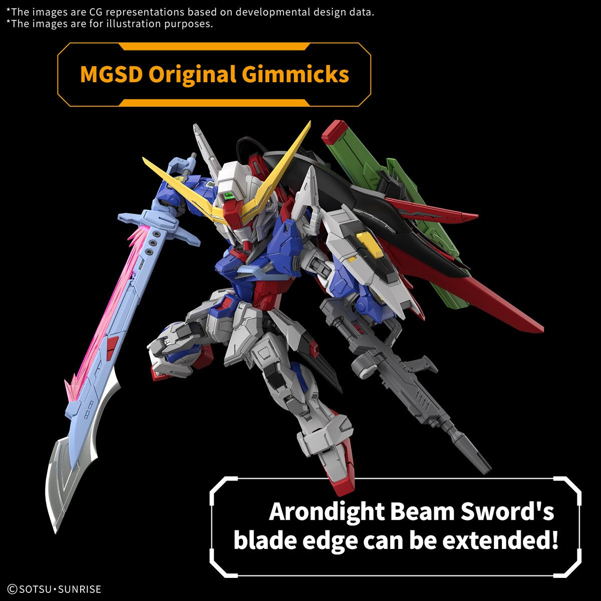 Mobile Suit Gundam Seed Destiny Destiny Gundam Master Grade SD MGSD Model Kit