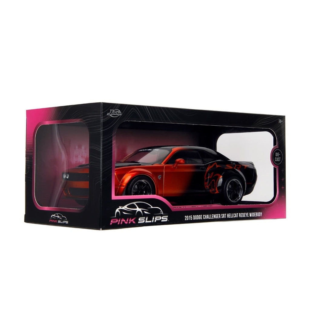 Pink Slips Wave 1 2015 Dodge Challenger SRT Hellcat Redeye Widebody 1:18 Scale Die-Cast Metal Vehicle