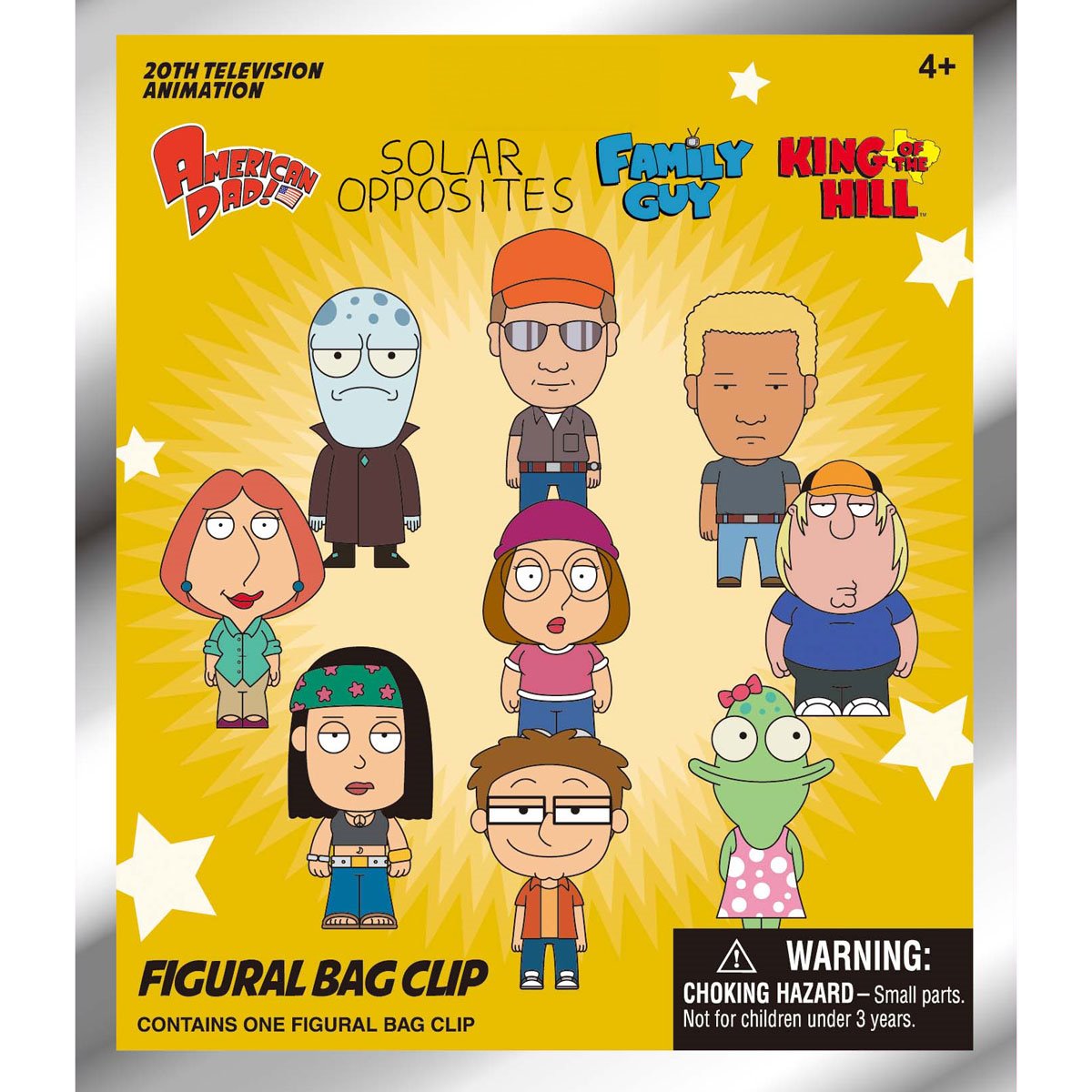 FX Animation Series 2 3D Foam Bag Clip Random 6-Pack