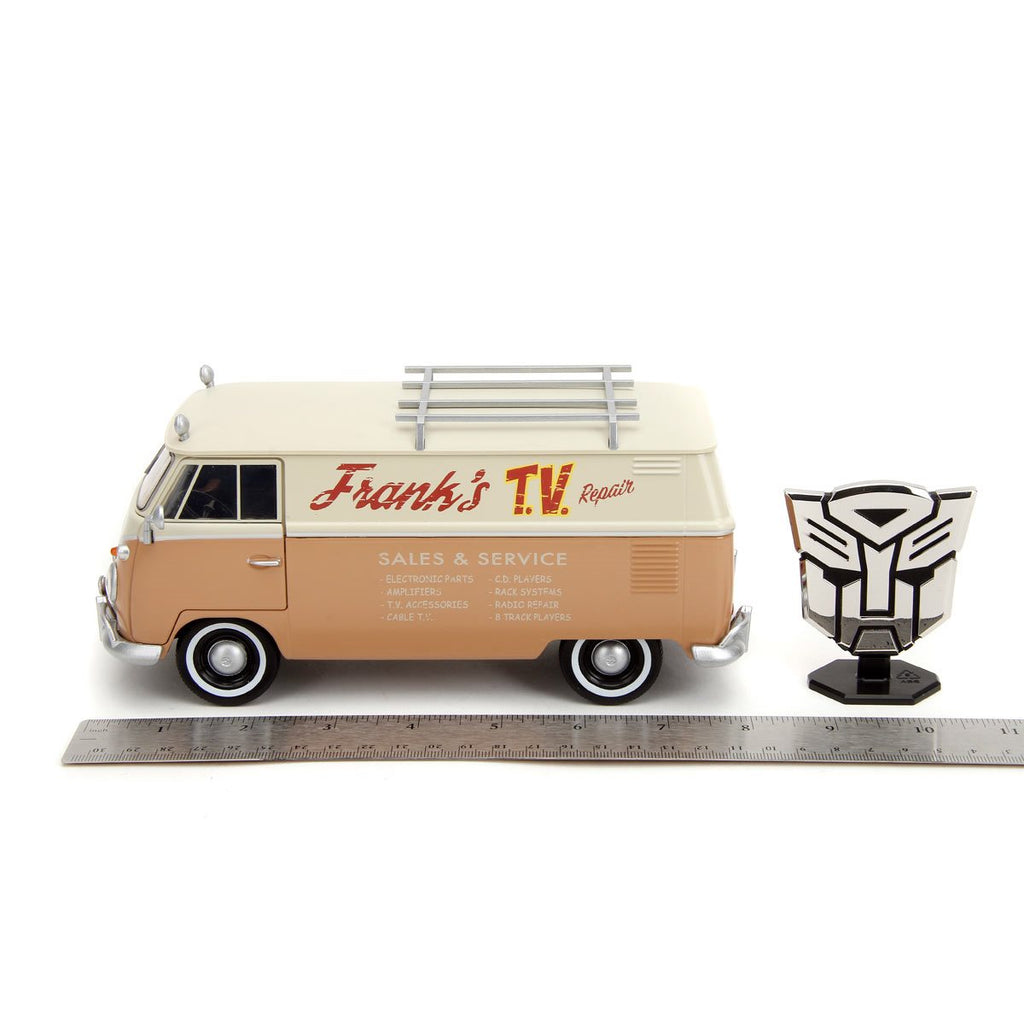 Hollywood Rides Transformers: Rise of the Beasts Wheeljack Volkswagen Bus 1:24 Scale Die-Cast Metal Vehicle with Badge