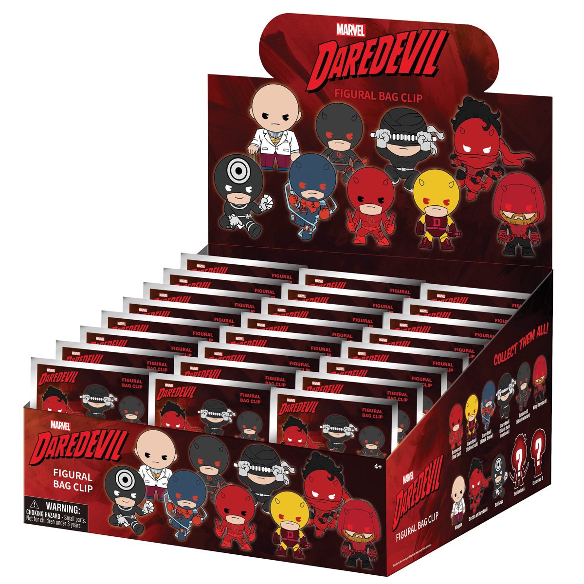Daredevil Classic 3D Foam Bag Clip Random 6-Pack
