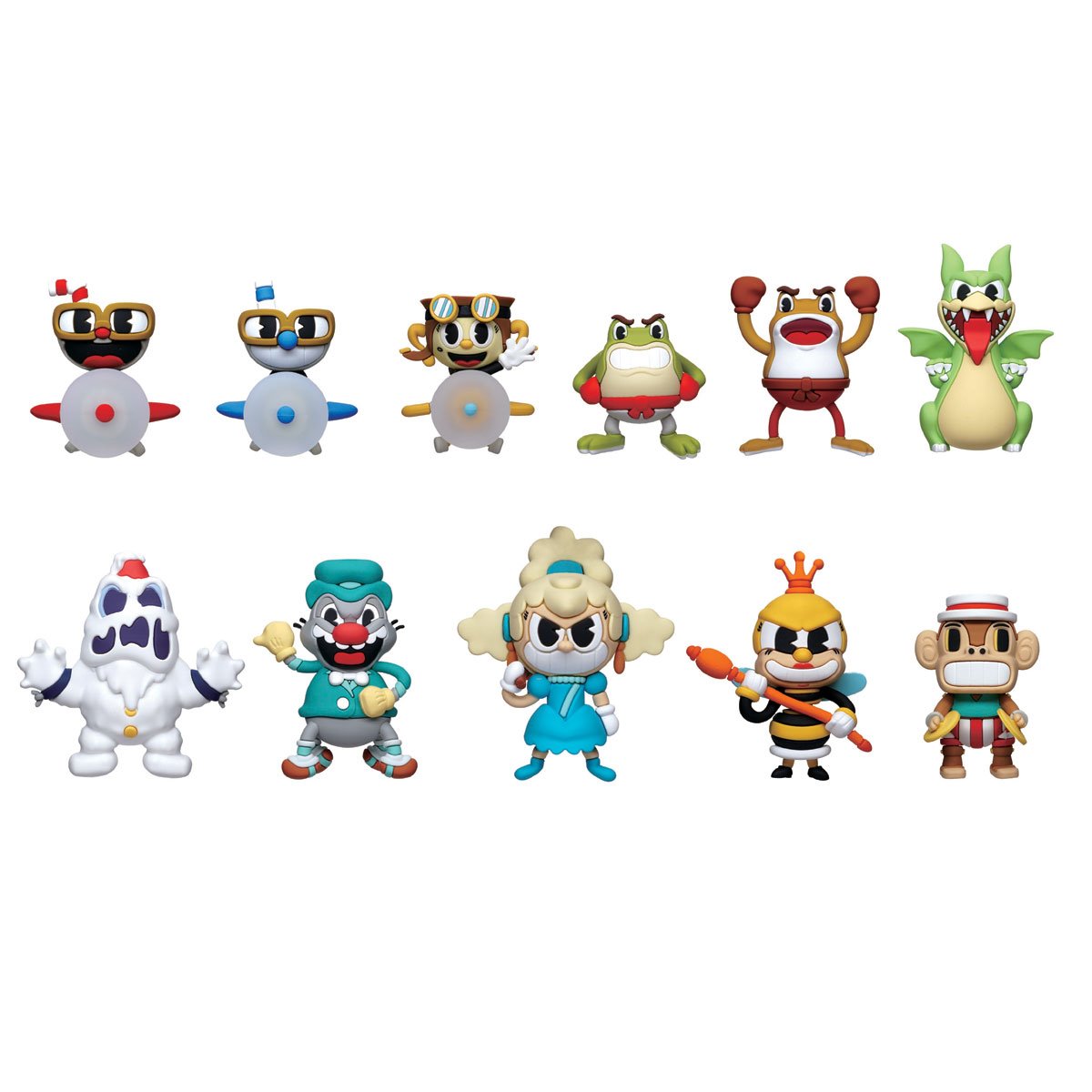 Cuphead Series 2 3D Foam Bag Clip Display Case of 24