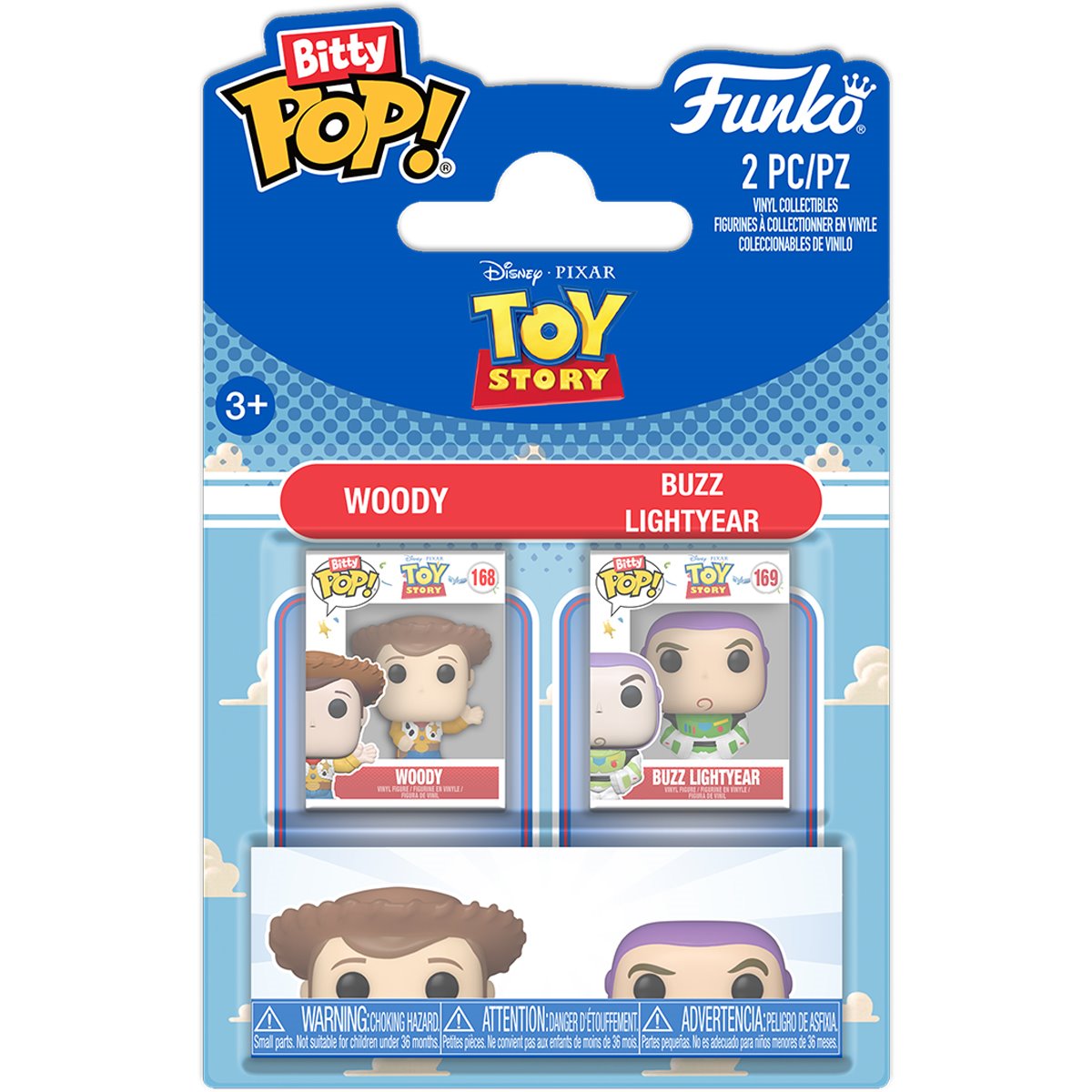 Toy Story Woody and Buzz Lightyear Funko Bitty Pop! Mini-Figure 2-Pack