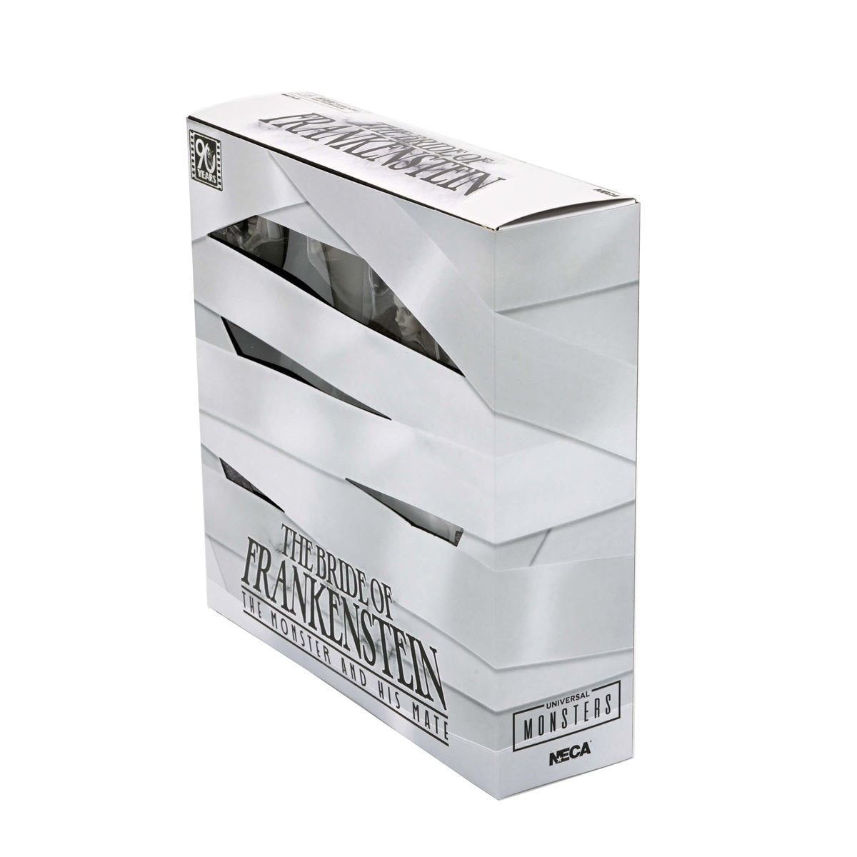 Universal Monsters Bride of Frankenstein 90th Ann. The Monster & His Mate (B&W Version) 7-In Scale Action Figure 2-Pack