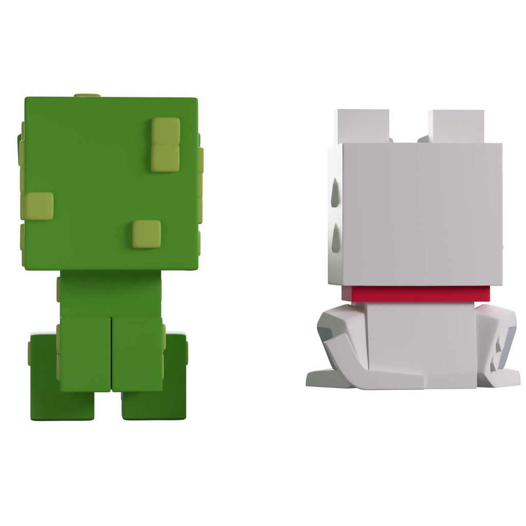 Minecraft Collection Wolf and Creeper Monitor Buddiez Vinyl Figure 2-Pack #16