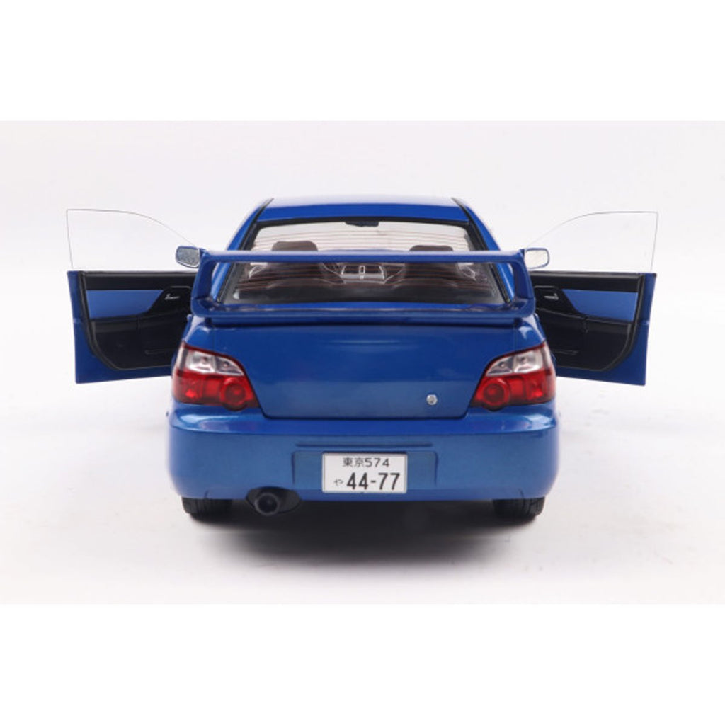 2003 Subaru Impreza WRX STI Sonic Blue 1:18 Scale Die-Cast Metal Vehicle