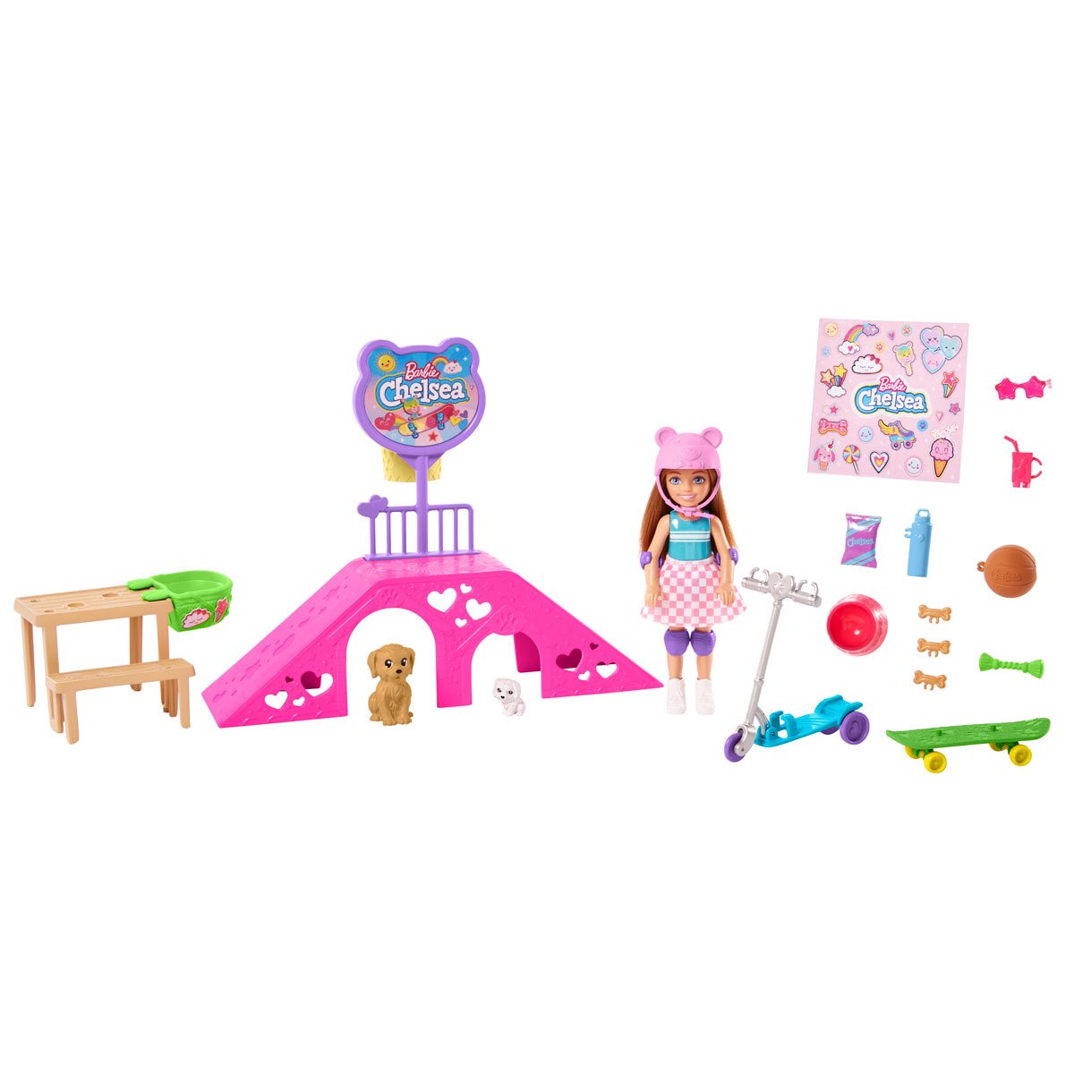 Barbie Chelsea Skate Park Doll and Playset