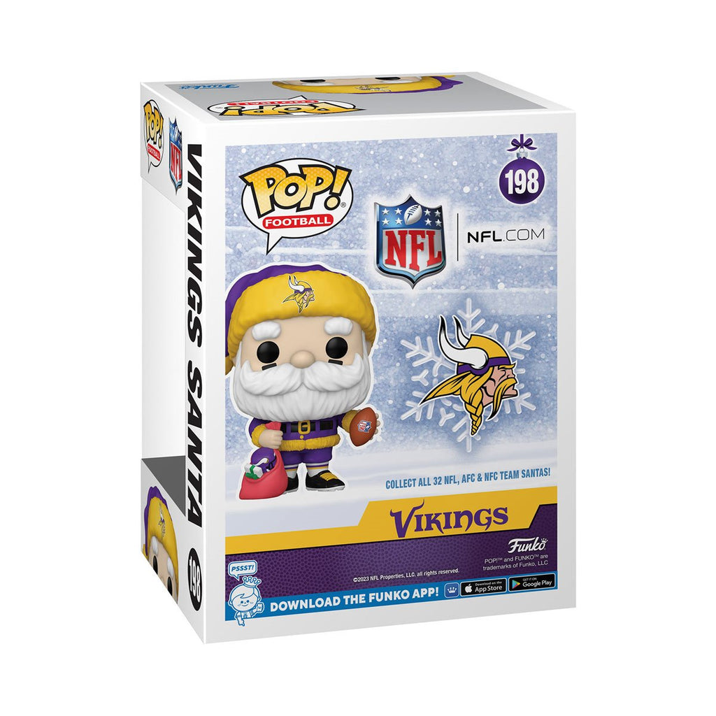 NFL Vikings Santa Claus Holiday Funko Pop! Vinyl Figure #198