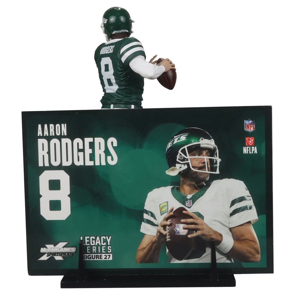 NFL SportsPicks 2024 Wave 2 New York Jets Aaron Rodgers 7-Inch Scale Posed Figure