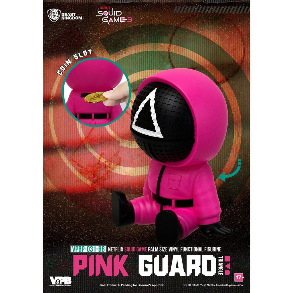 Squid Game VPBP-031 Palm Size Vinyl Functional Piggy Bank Blind Box Case of 6