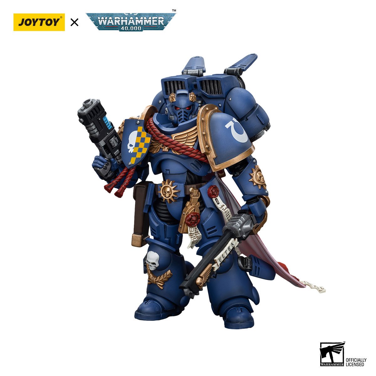 Joy Toy Warhammer 40,000 Ultramarines Captain with Jump Pack 1:18 Scale Action Figure