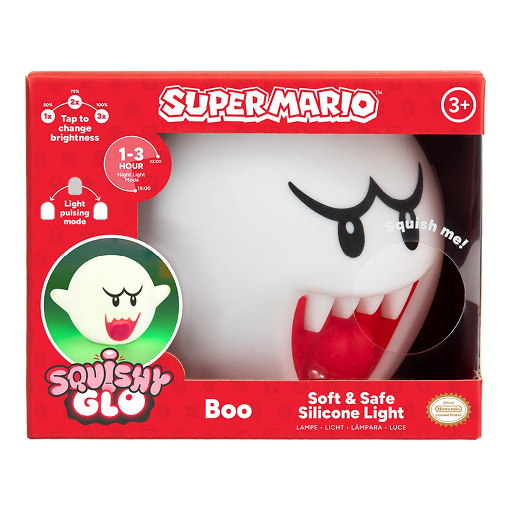 Super Mario Bros. Boo SquishlyGlo Silicone Rechargeable Light