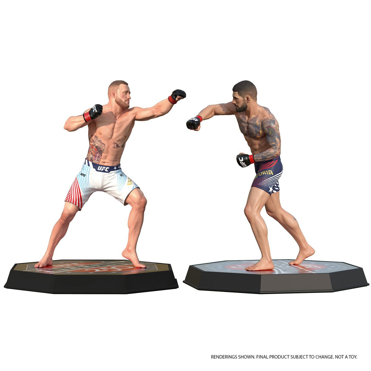 UFC SportsPicks Ilia Topuria vs Justin Gaethje Freedom 250 7-Inch Scale Posed Figure 2-Pack
