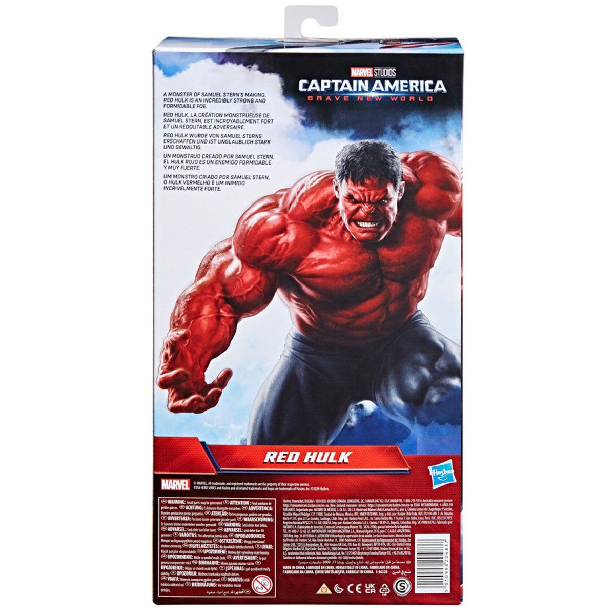 Captain America Brave New World, Titan Hero Series 12-Inch Deluxe Red Hulk Action Figure
