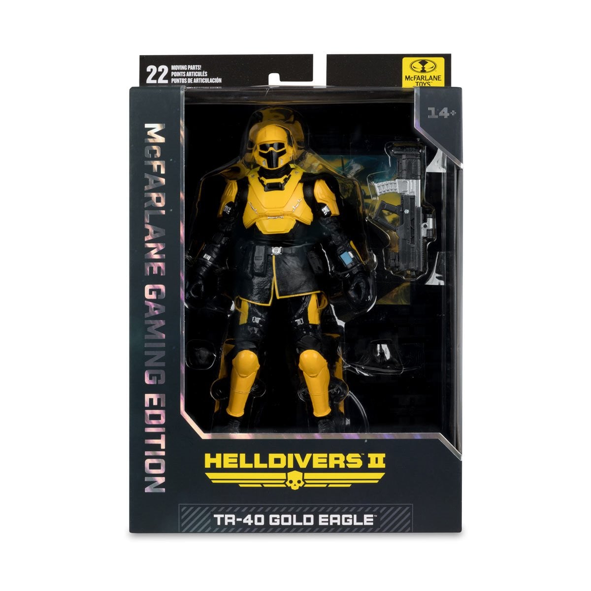 Helldivers II McFarlane Gaming Edition Wave 1 TR-40 Gold Eagle 7-Inch Action Figure