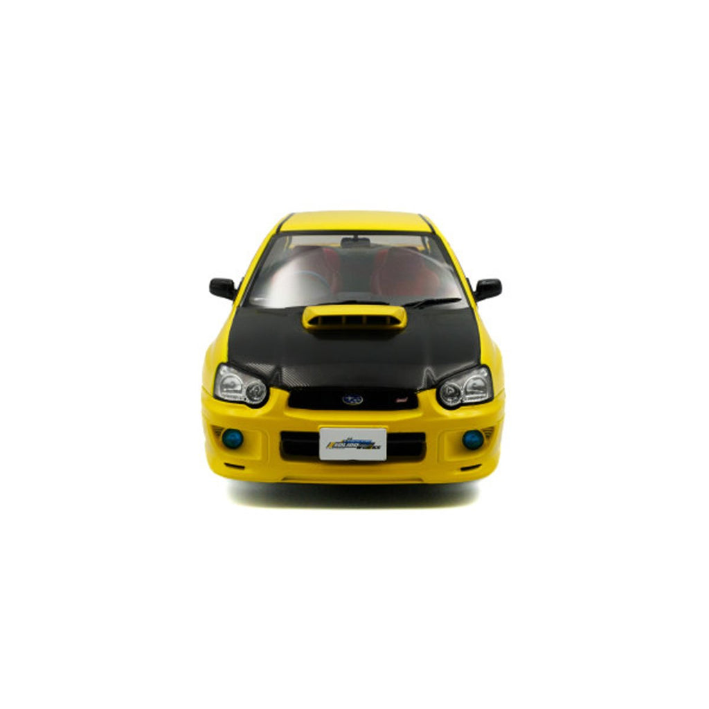 2003 Subaru WRX STI Bright Yellow 1:18 Scale Die-Cast Metal Vehicle