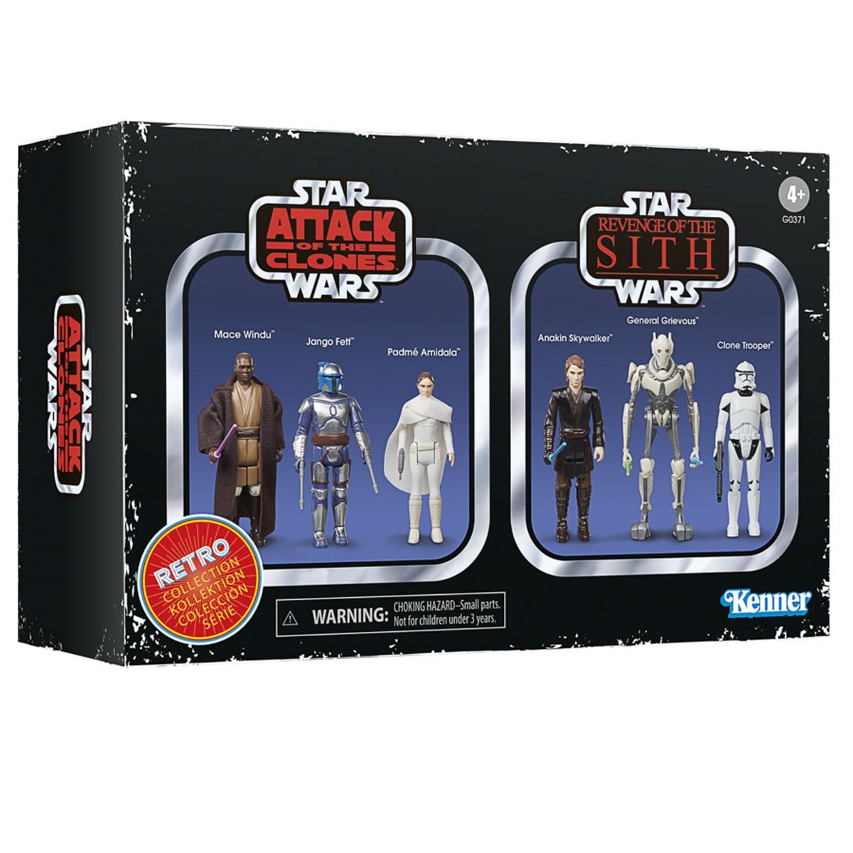 Star Wars: The Retro Collection Attack of the Clones & Star Wars: Revenge of the Sith 3 3/4-Inch Action Figures
