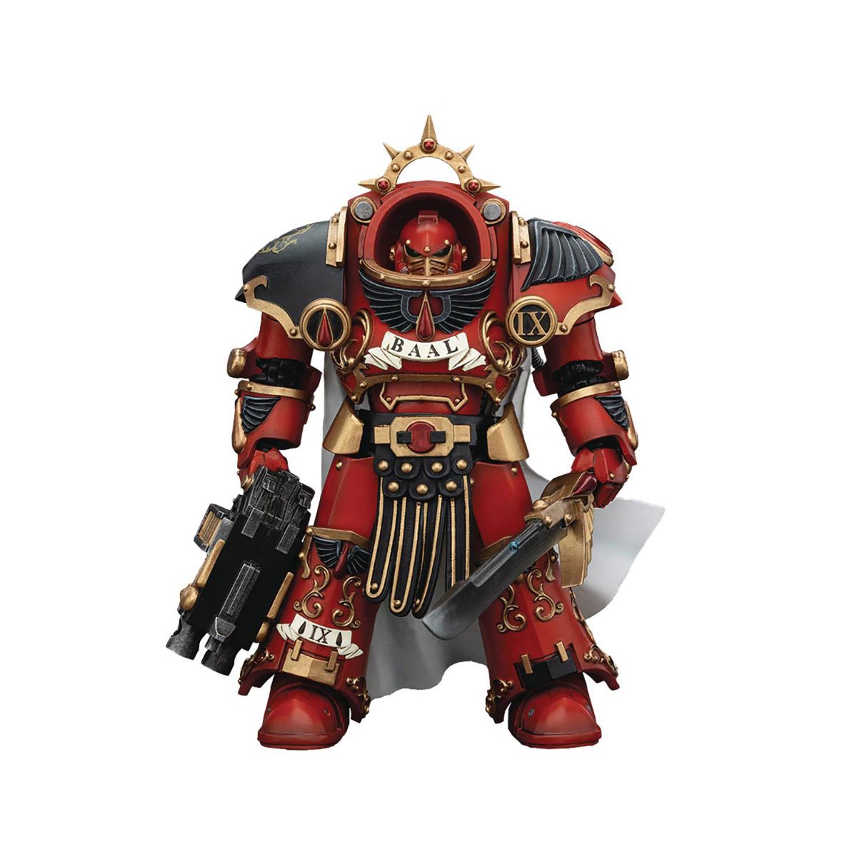 Joy Toy Warhammer Horus Heresy Blood Angels Legion Praetor in Tartaros Terminator Armor 1:18 Scale Action Figure