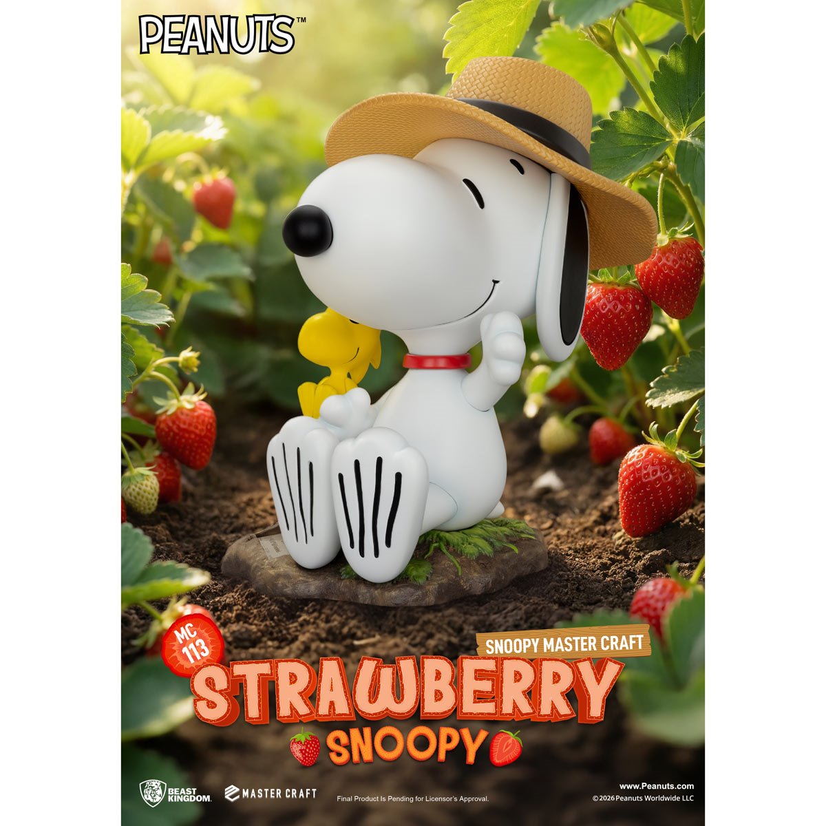 Peanuts Snoopy Strawberry Snoopy MC-113 Master Craft Statue
