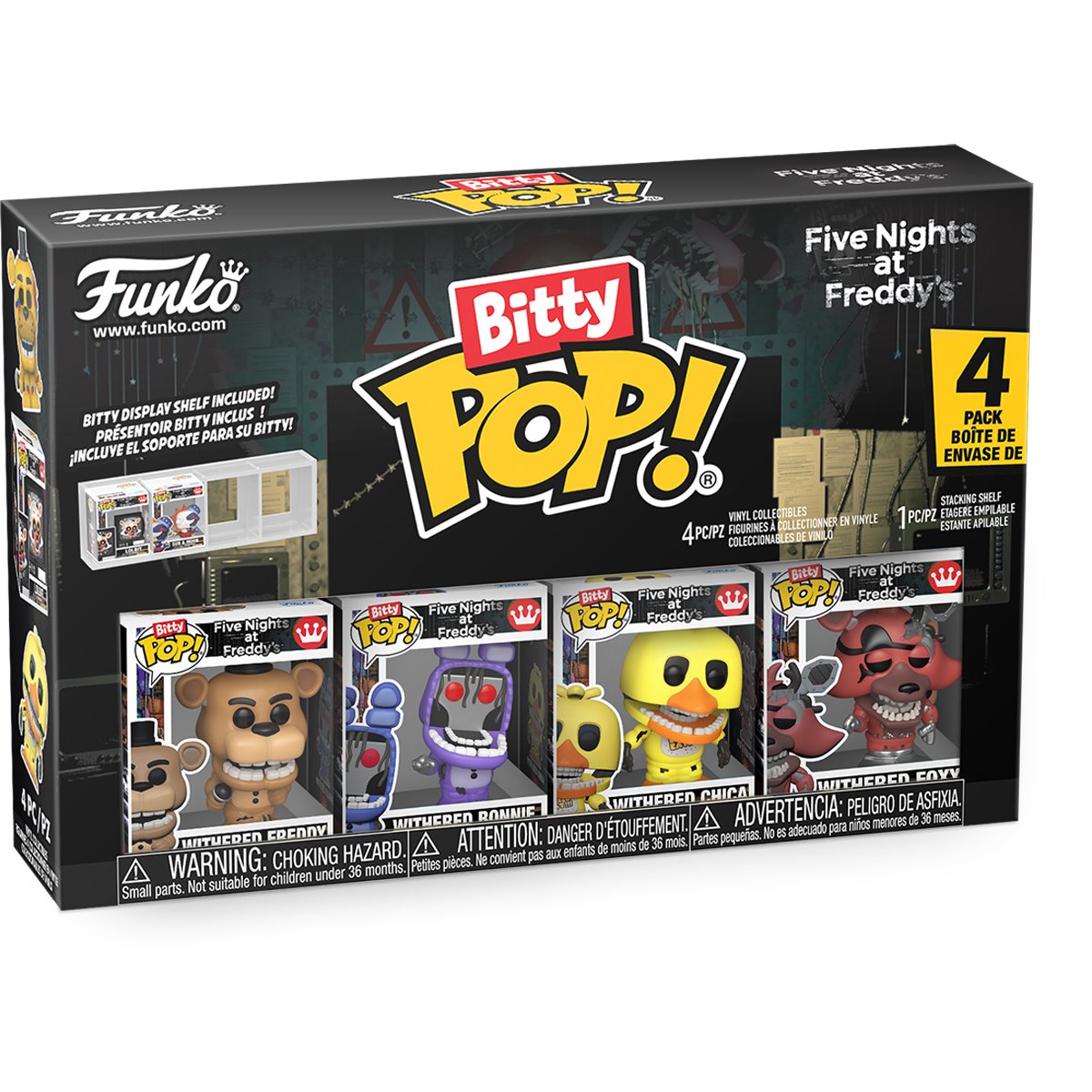 Five Nights at Freddy's Withered Funko Bitty Pop! Mini-Figure 4-Pack