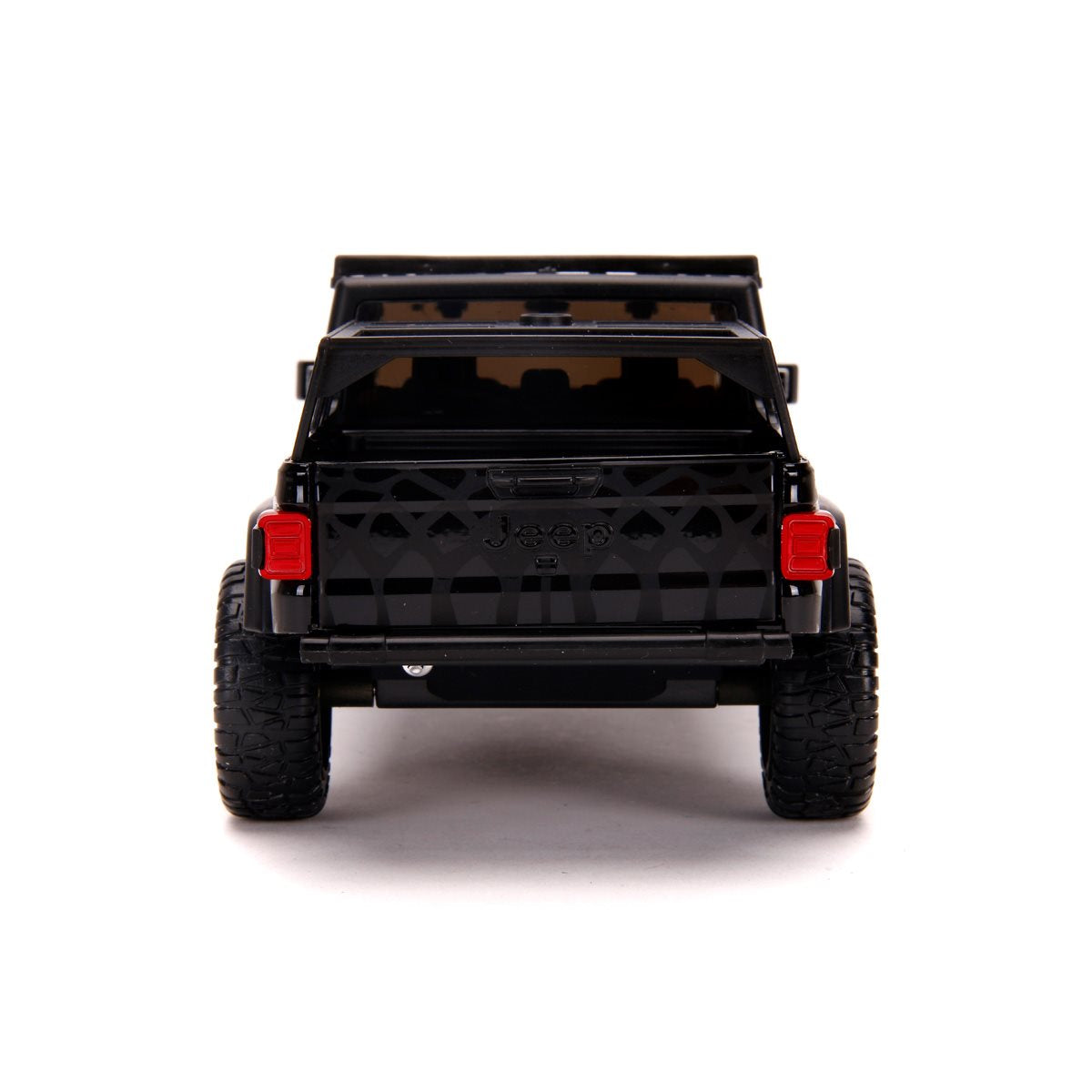 Just Trucks 2020 Jeep Gladiator Black 1:24 Scale Die-Cast Metal Vehicle with Tire Rack