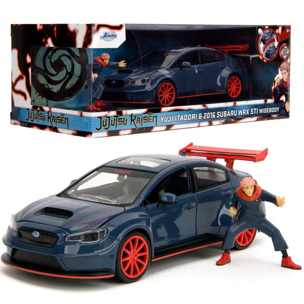Jujutsu Kaisen 2016 Subaru WRX STI 1:24 Scale Die-Cast Metal Vehicle with Yuji Itadori Figure