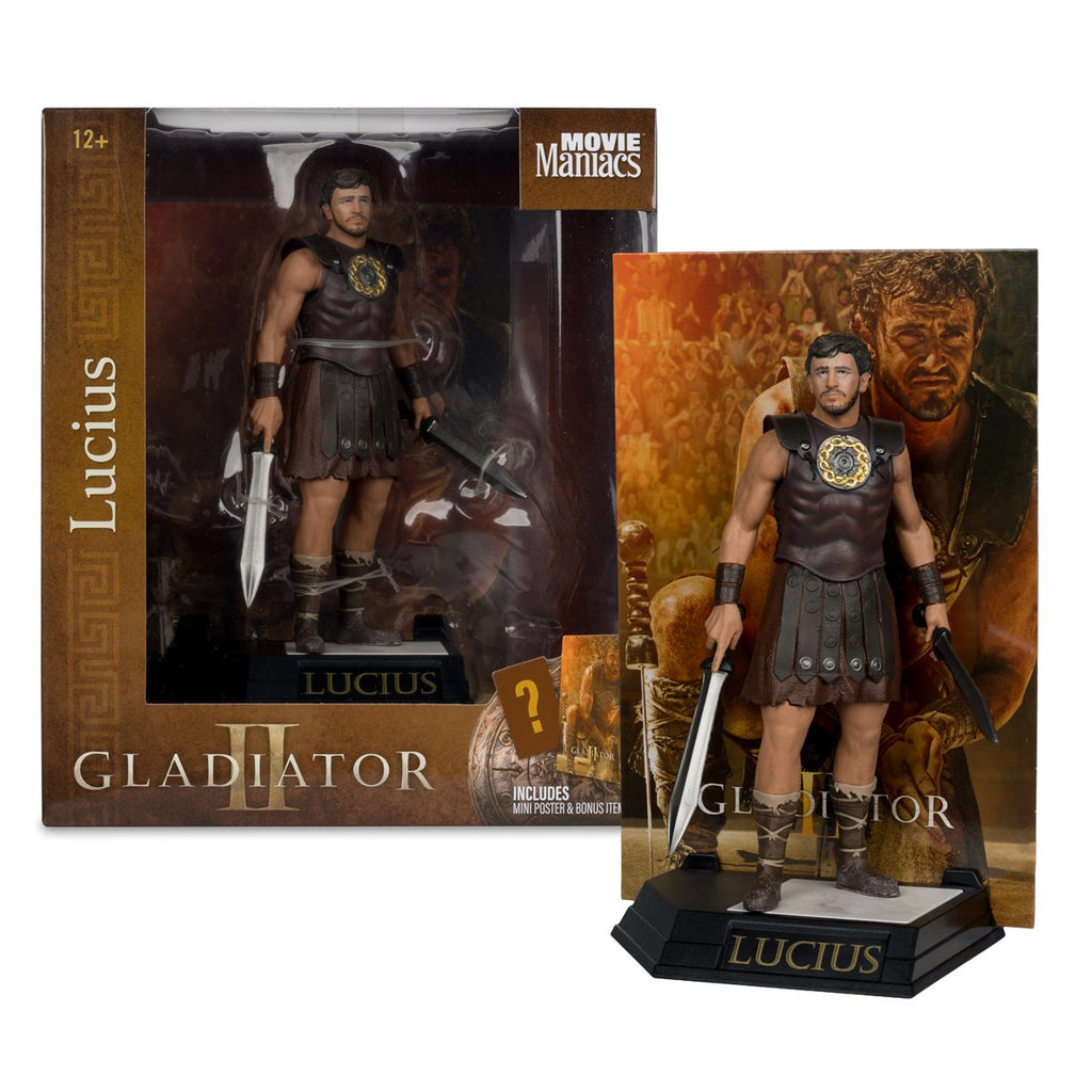 Movie Maniacs Paramount Wave 1 Gladiator II Lucius 6-Inch Posed Figure