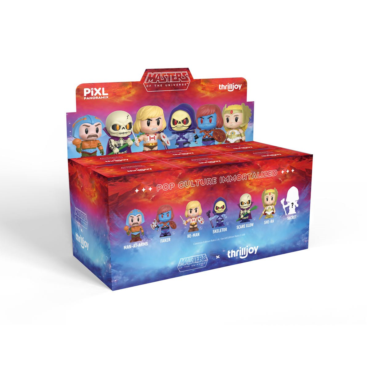 Masters of the Universe Panoramix Blind Box PIXL Mini-Figure Display Case of 6
