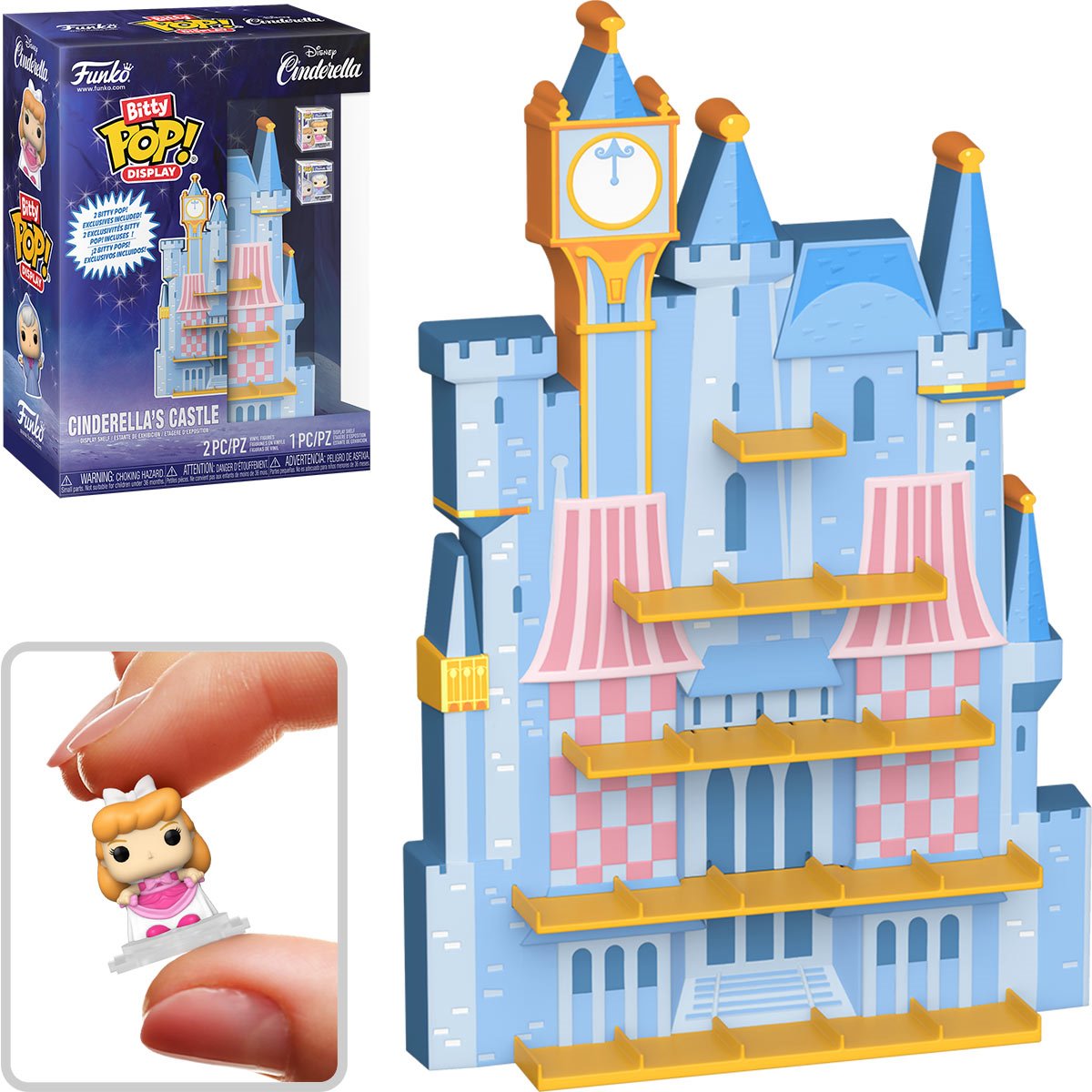 Cinderella's Castle Funko Bitty Pop! Display Shelf