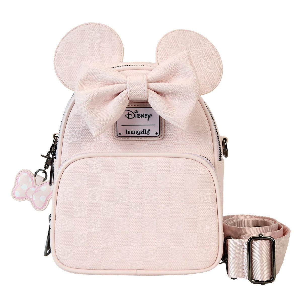 Disney Minnie Ear Checkerboard Convertible Crossbody