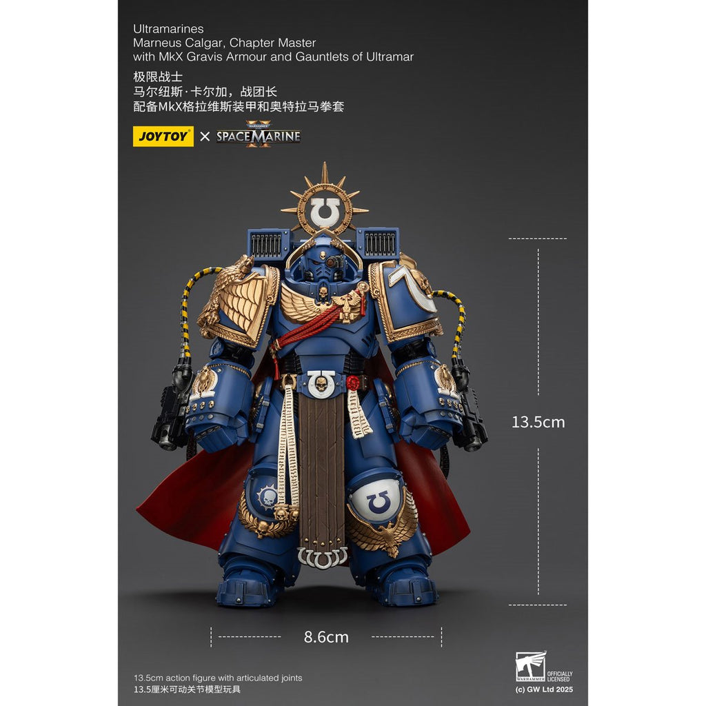 Joy Toy Warhammer Space Marine Ultramarines Marneus Calgar Chapter Master Version 2 1:18 Scale Action Figure