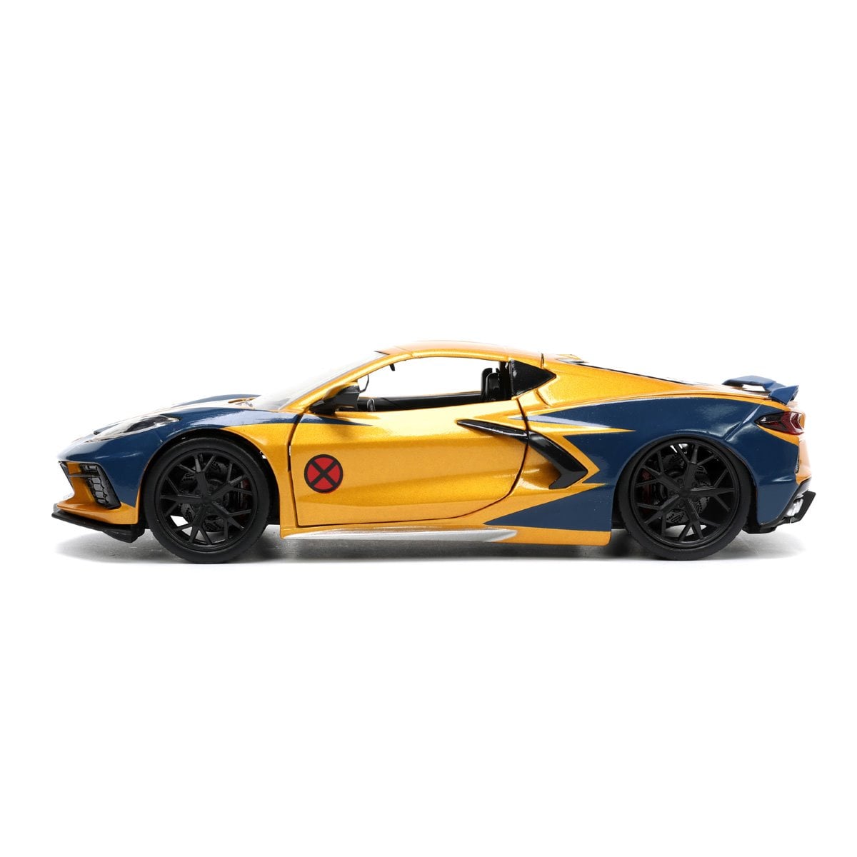 X-Men 2020 Chevrolet Corvette Stingray 1:24 Scale Die-Cast Metal Vehicle with Wolverine Figure
