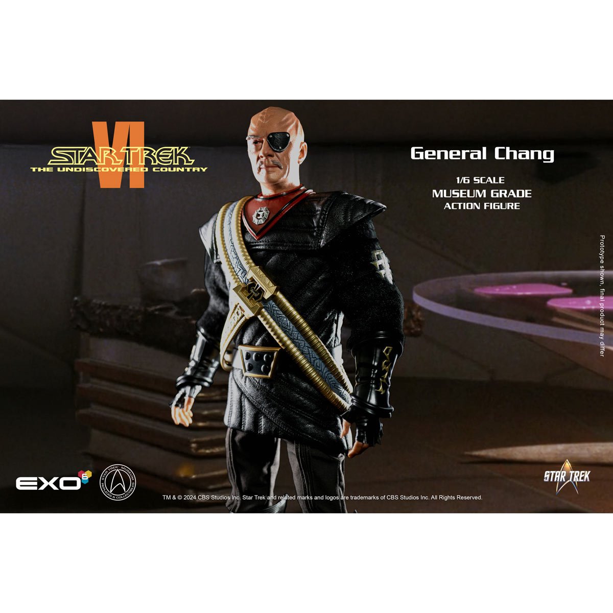 Star Trek VI: The Undiscovered Country General Chang  1:6 Scale Action Figure