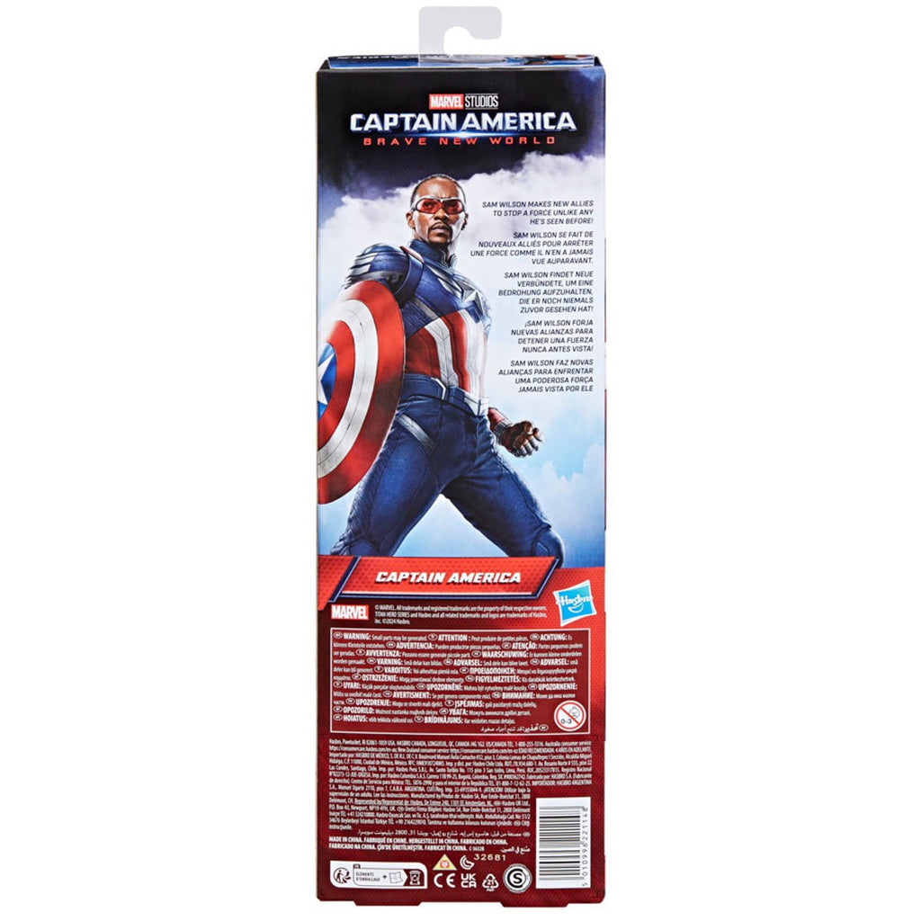 Captain America Brave New World Titan Hero Series 12-Inch Captain America Action Figure