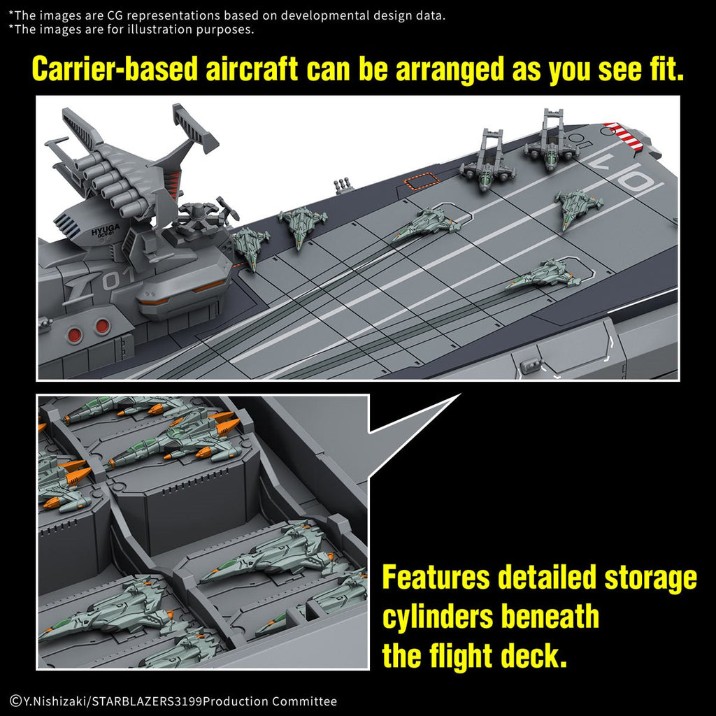 Yamato DCV-01 Hyuga Class Battle Carrier 1:1000 Scale Model Kit