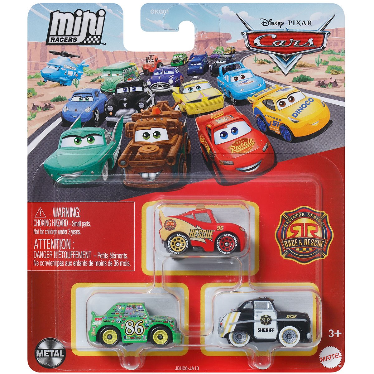 Cars Mini Racers 3-Pack 2025 Mix 3 Case of 6