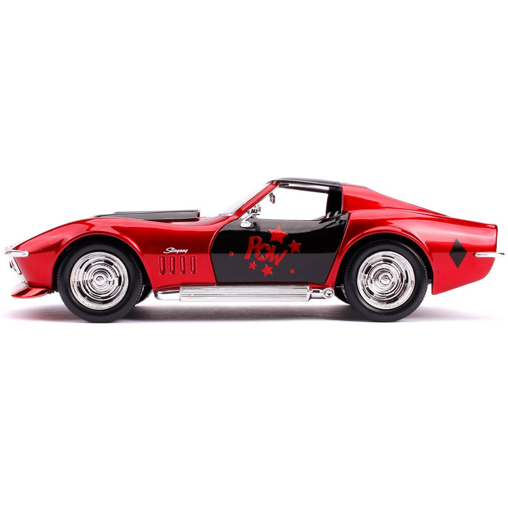 Harley Quinn 1969 Chevy Corvette Stingray The New 52 1:24 Scale Die-Cast Metal Vehicle
