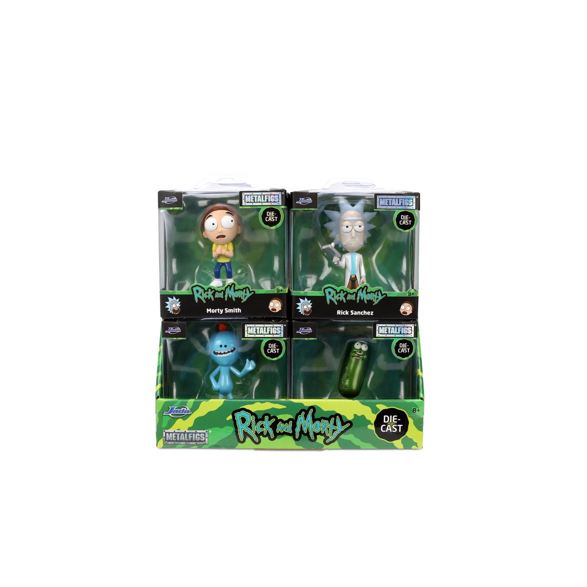 Rick and Morty Wave 1 MetalFigs 2 1/2-Inch Die-Cast Metal Mini-Figure Set of 4