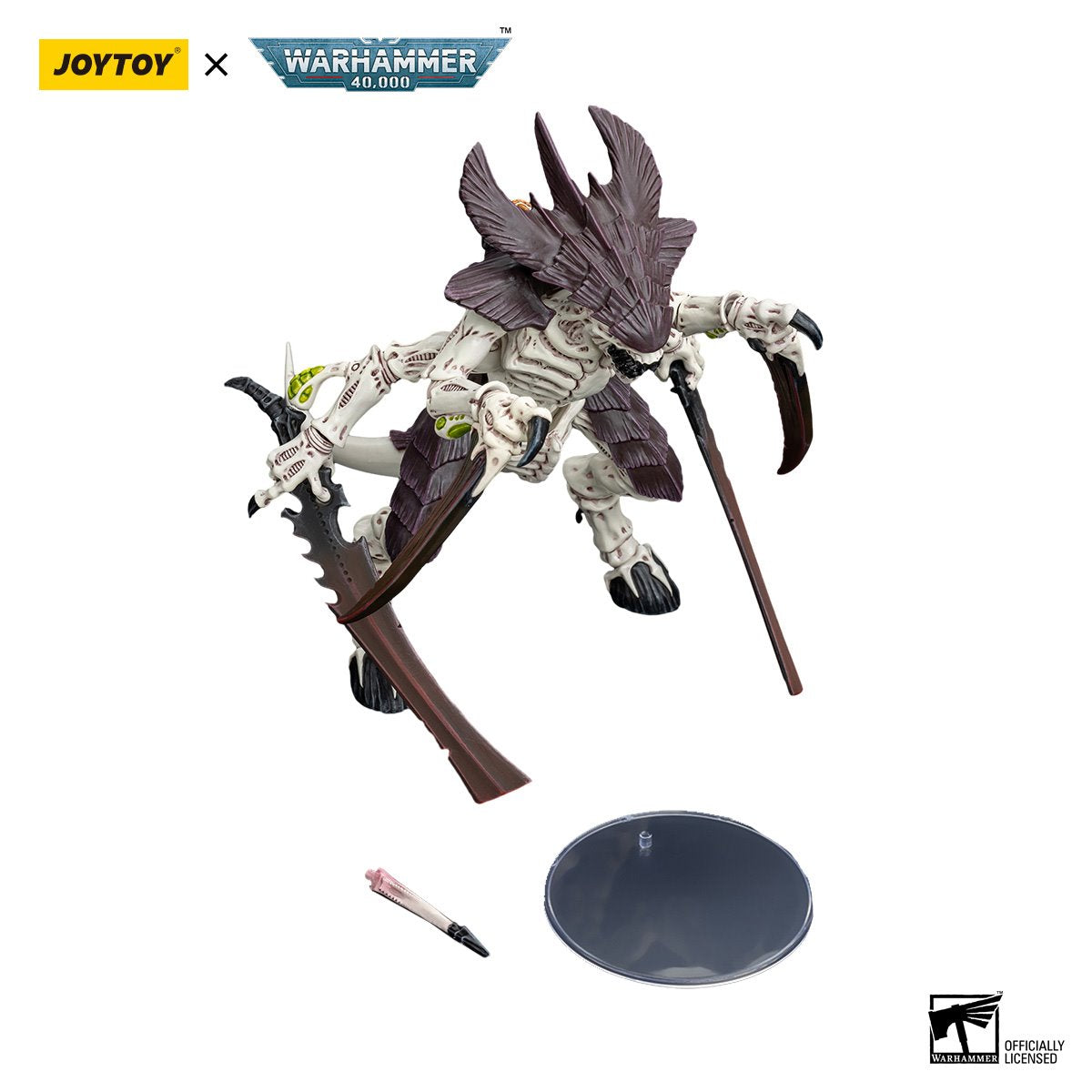 Joy Toy Warhammer 40,000 Tyranids Hive Fleet Leviathan Tyranid Warrior with Boneswords 2 1:18 Scale Action Figure