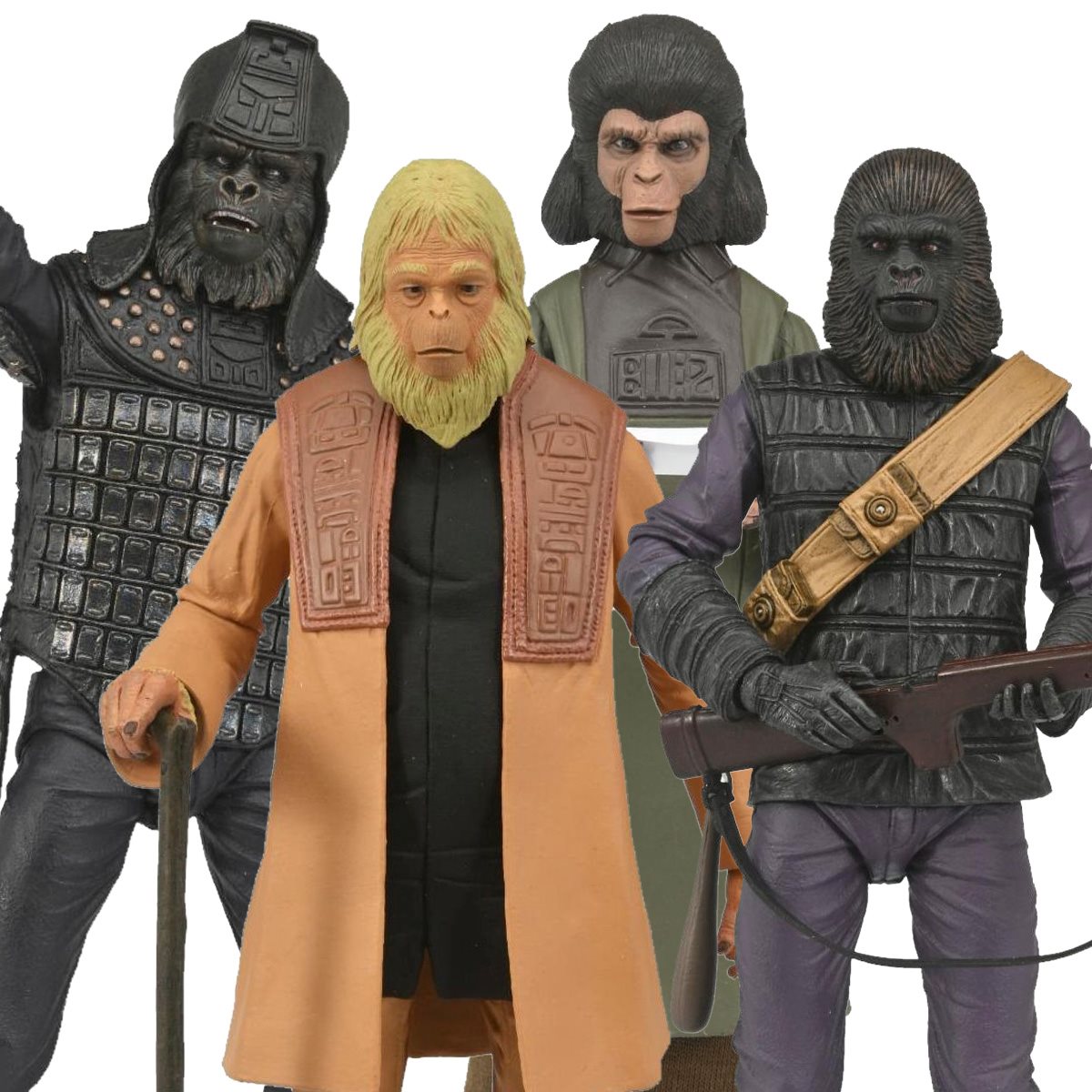 Planet of the Apes Legacy Series 7-Inch Scale Action Figure Set of 4