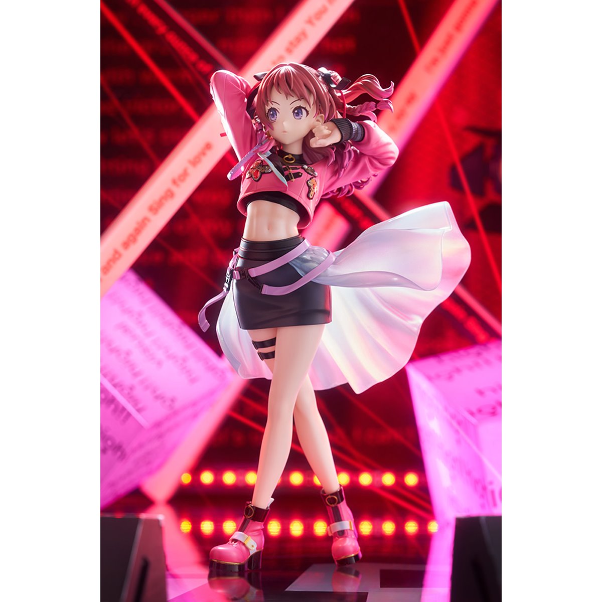 The Idolmaster Gakuen Saki Hanami Fighting My Way 1:7 Scale Statue