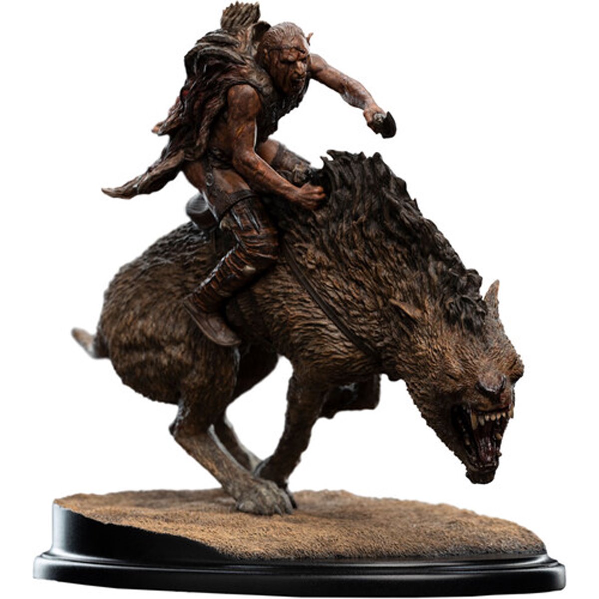 The Lord of the Rings Trilogy Sharku on Warg Miniature Polystone Statue