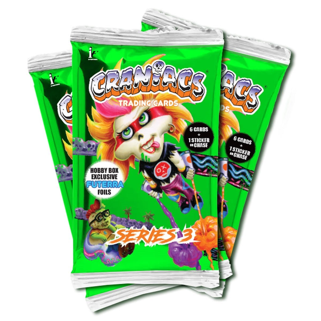 Craniacs Series 3 Skullblam Hobby Box Trading Card Display of 24 Packs