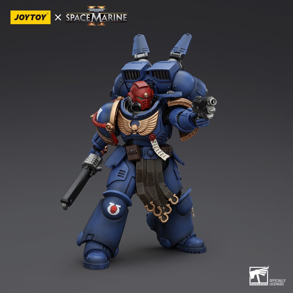 Joy Toy Warhammer 40,000: Space Marine 2 Ultramarines Sergeant Gadriel 1:18 Scale Action Figure