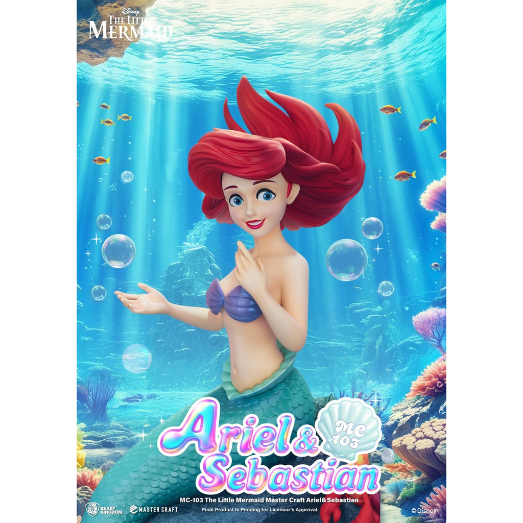 The Little Mermaid Master Craft Ariel and Sebastian Statue