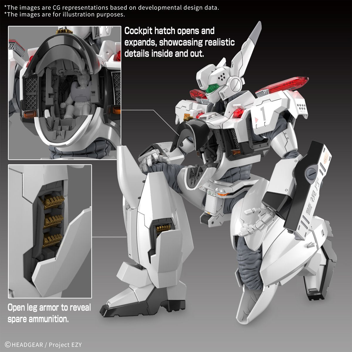 Patlabor AV-98Plus Ingram (Ingram Plus) Real Grade 1:48 Scale Model Kit