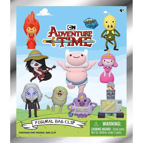 Adventure Time Series 2 3D Foam Bag Clip Display Case of 24
