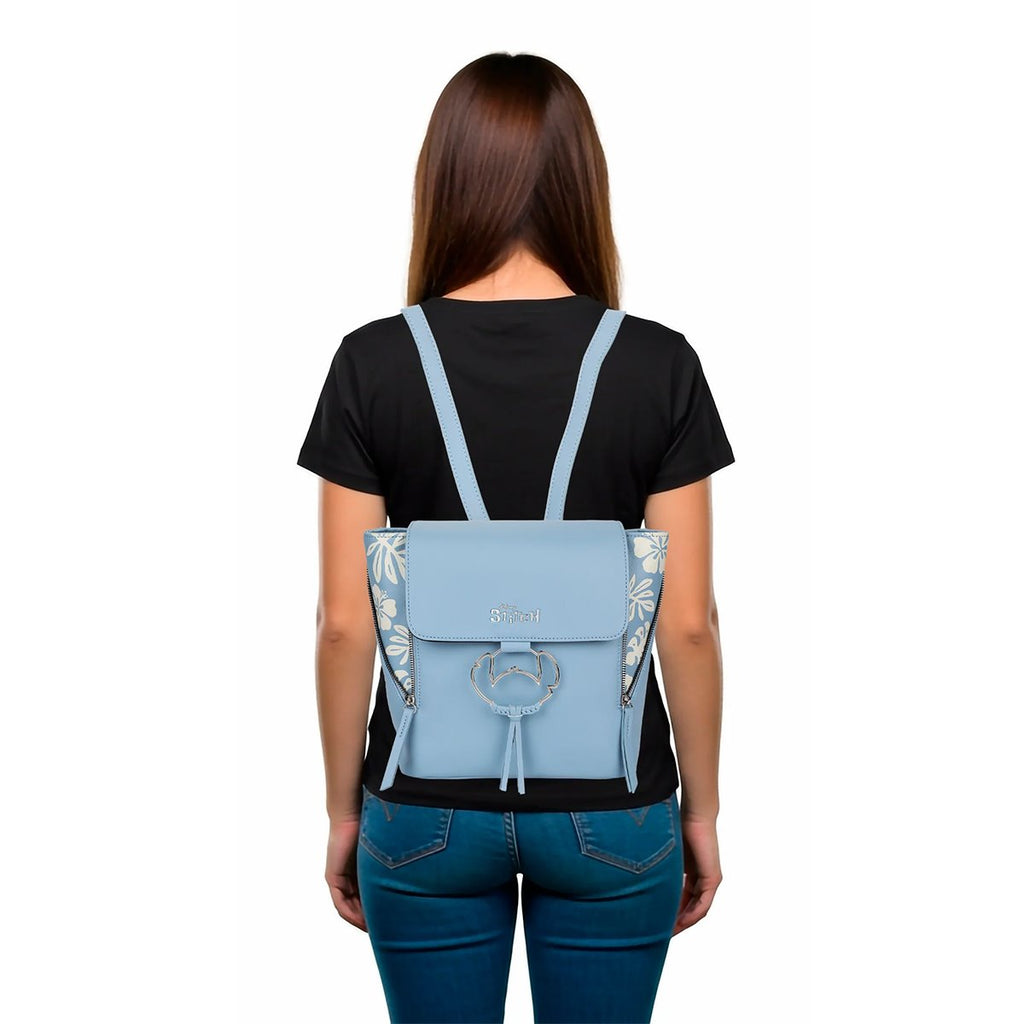 Lilo & Stitch Floral Print Faux Leather Mini-Backpack