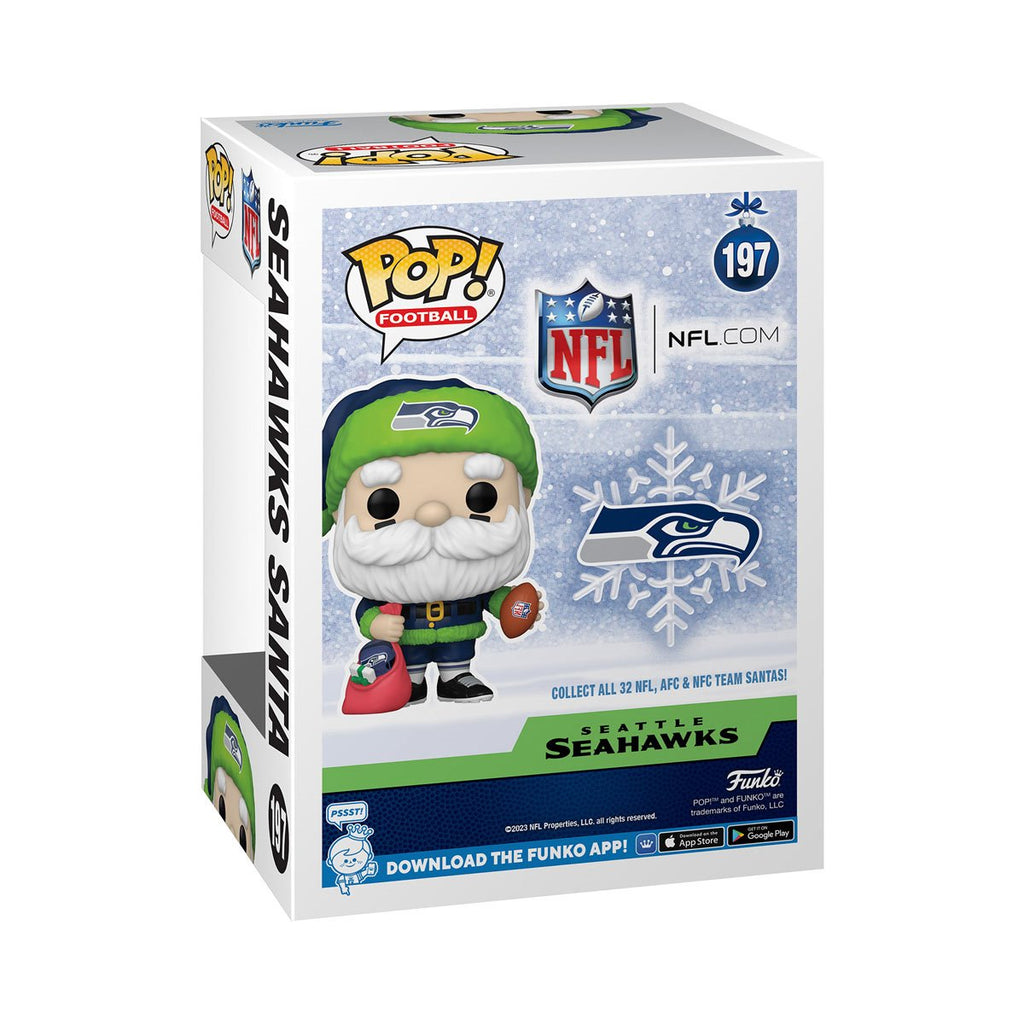 NFL Seahawks Santa Claus Holiday Funko Pop! Vinyl Figure #197