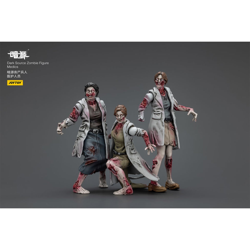 Joy Toy Dark Source Zombie Medics 1:25 Scale Action Figure 3-Pack